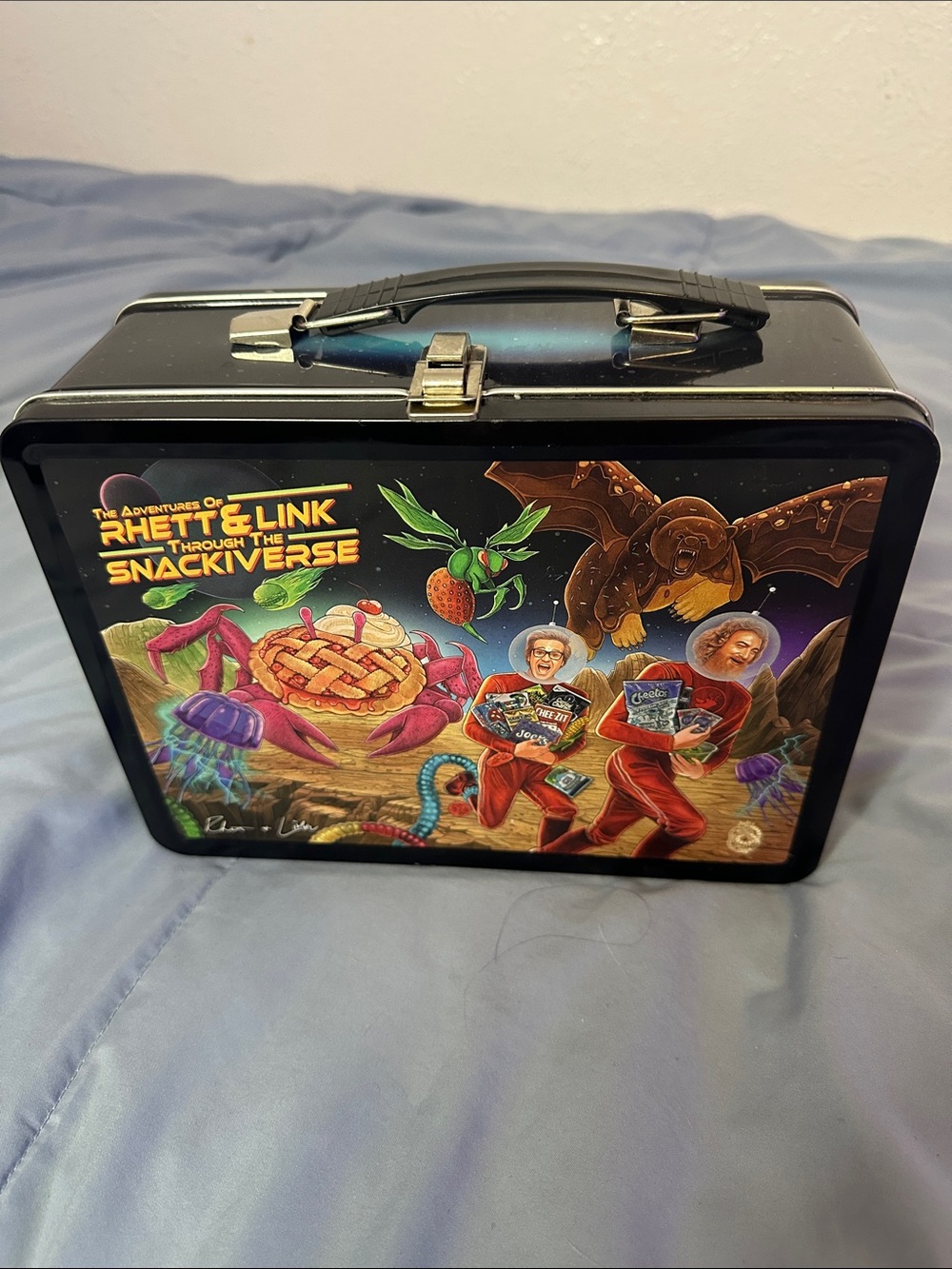 Rhett & Link  Through the Snackverse Lunchbok whit thermos collectible rare